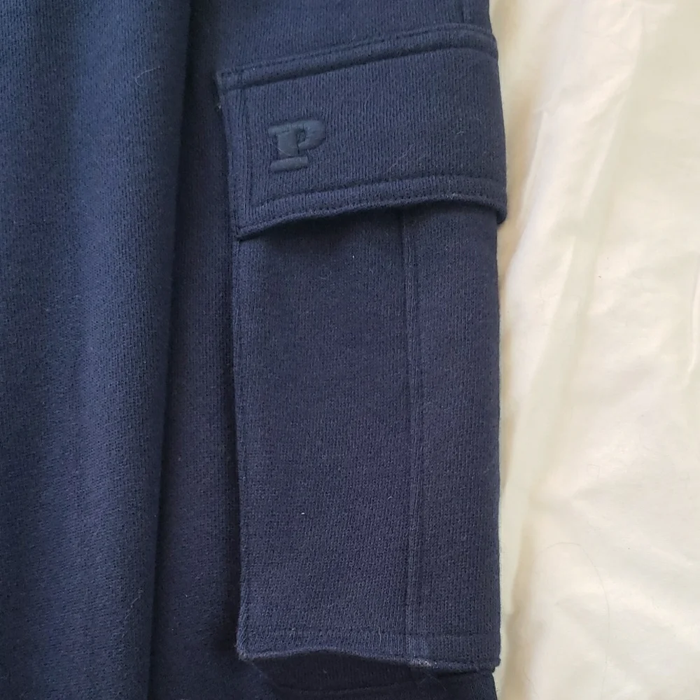 NWT TALL girl Friendly PINK Victoria's Secret Navy Drawstring Pants - Picture 12 of 17